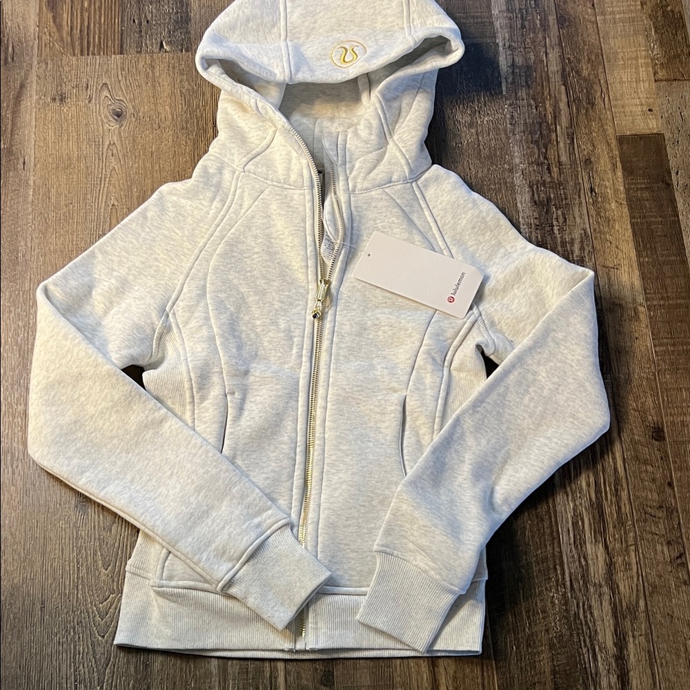 lululemon athletica Light Gray Full-Zip Kids Hoodie